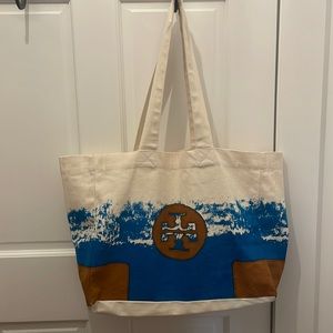 Tory Burch Large Canvas Tote